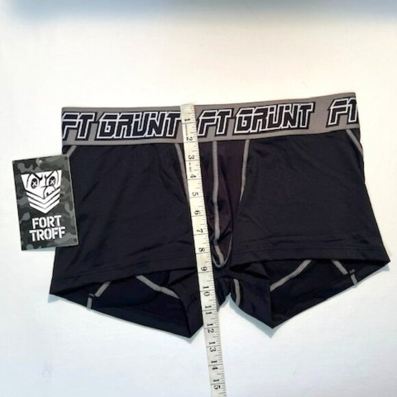 FORT TROFF "Grunt" Corp Size "M" Mesh Boxer Jock - Black/Gray/White (57-112) - Picture 7 of 10
